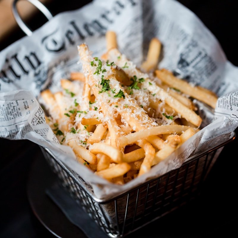 French Fries with Jollof Sauce
