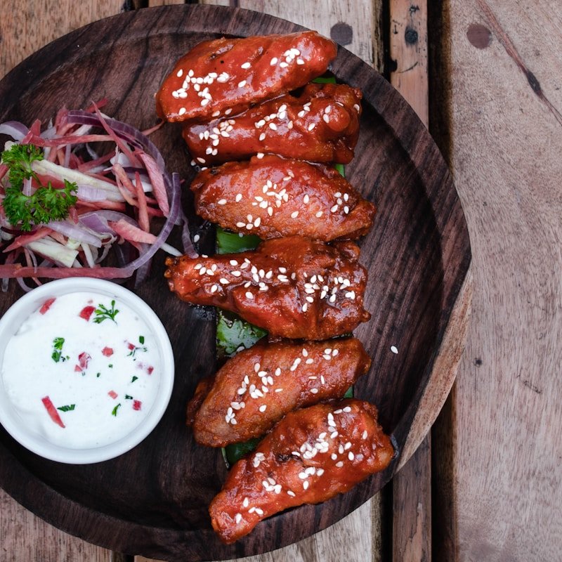 Hot Lemon & Honey Chicken Wings